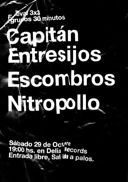 Festival 3x30: Capitan Entresijos + Escombros + Nitropollo @ BodegaClub
