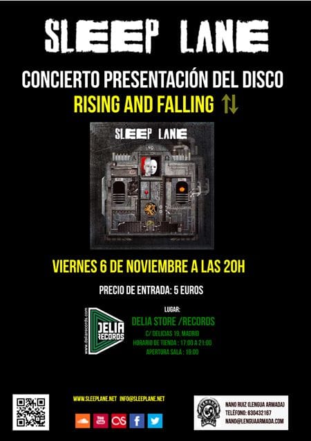 Sleep Lane - Presentación del disco RISING AND FALL