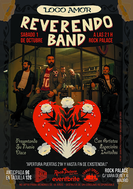 REVERENDO BAND Presentan LP: "LOCO AMOR" [Madrid @ Rock Palace]