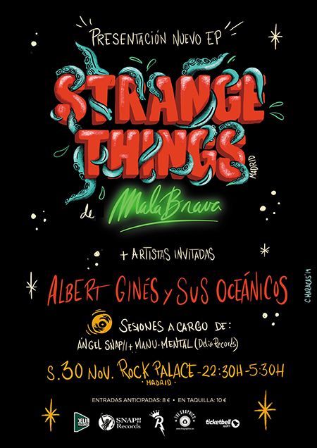 MALABRAVA presentan EP "STRANGER THINGS" en ROCK PALACE